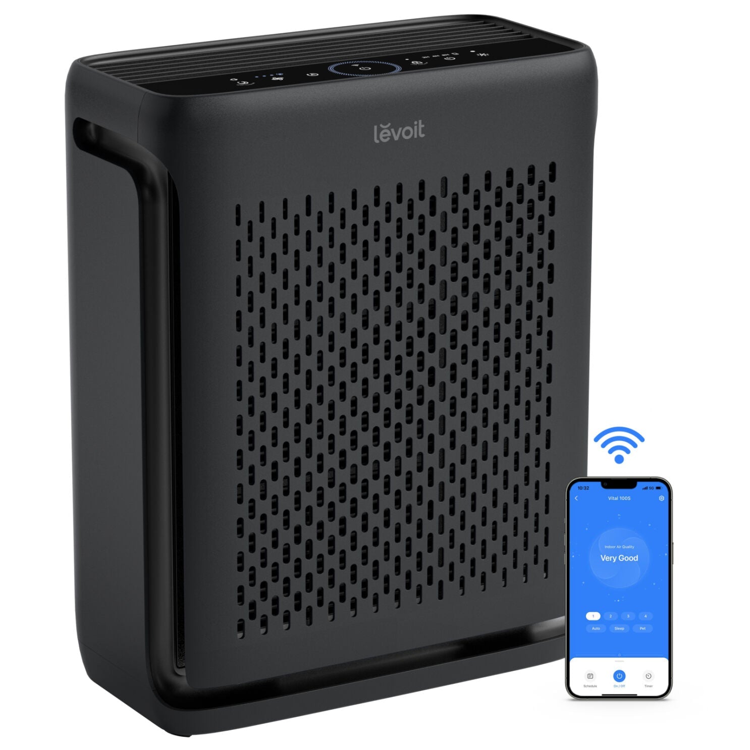 levoit vital 100s-p smart luftreiniger schwarz