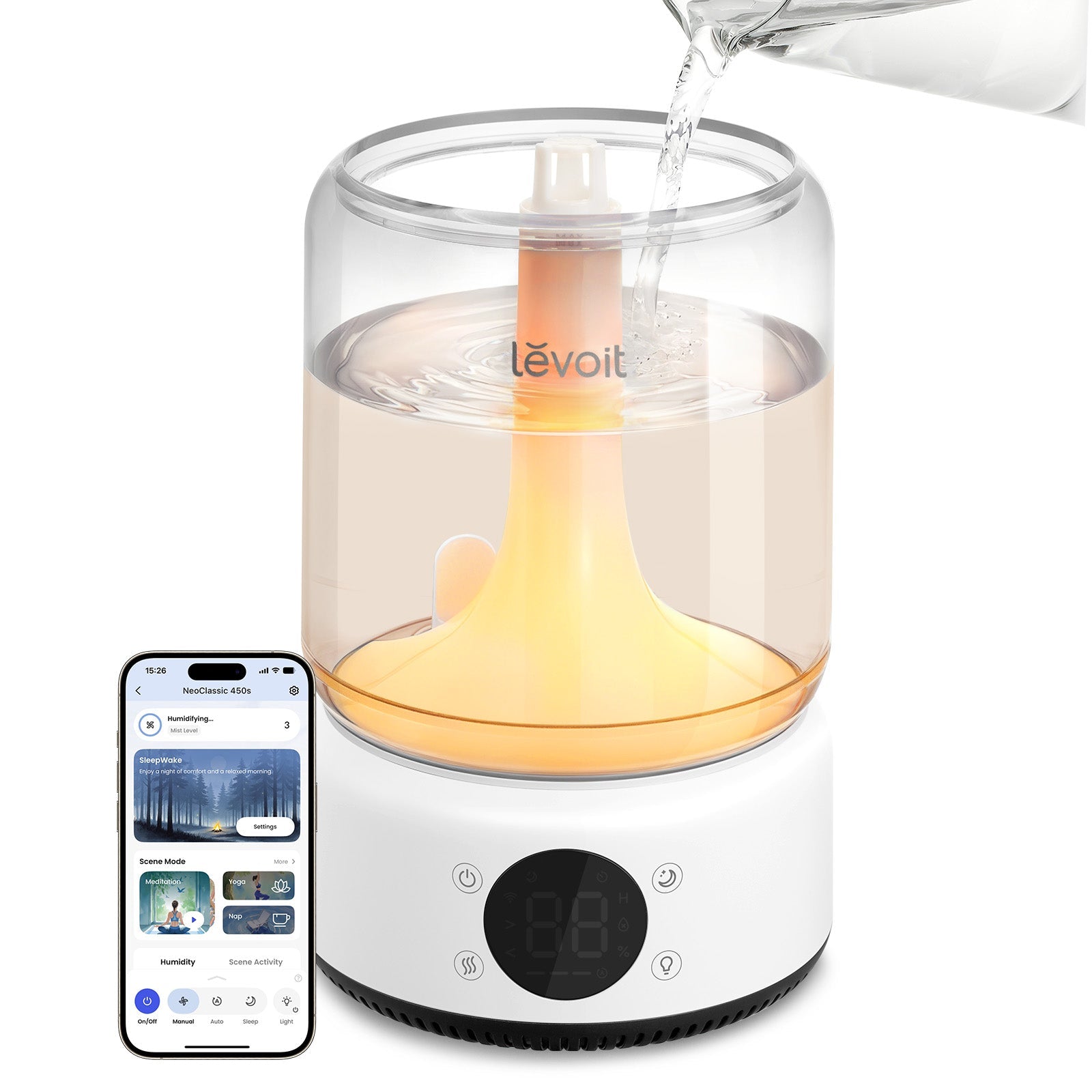 levoit neoclassic 450s smart luftbefeuchter