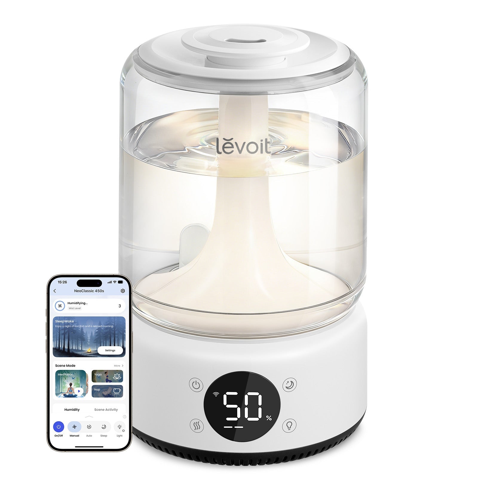 levoit neoclassic 450s smart luftbefeuchter