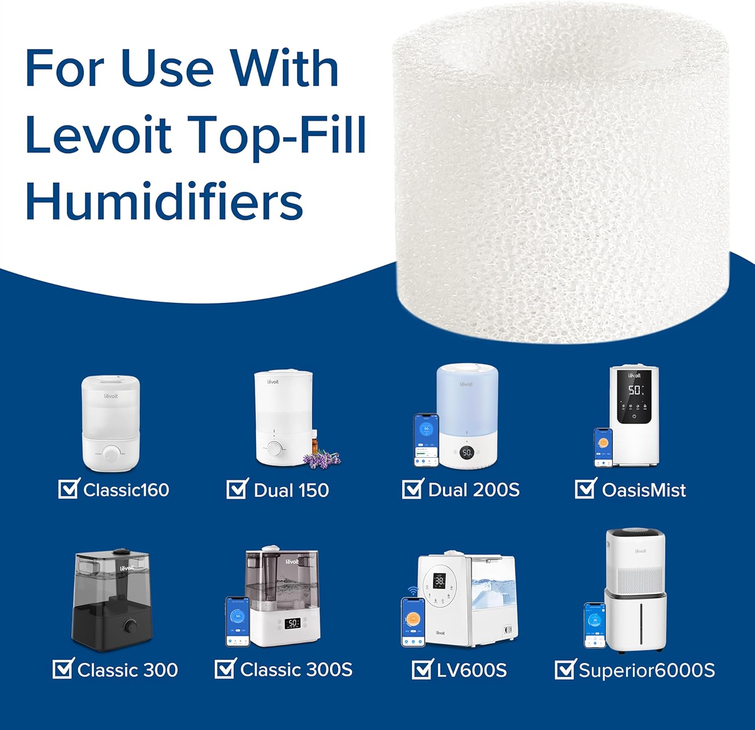 levoit luftbefeuchter-ersatzfilter 10er-packung