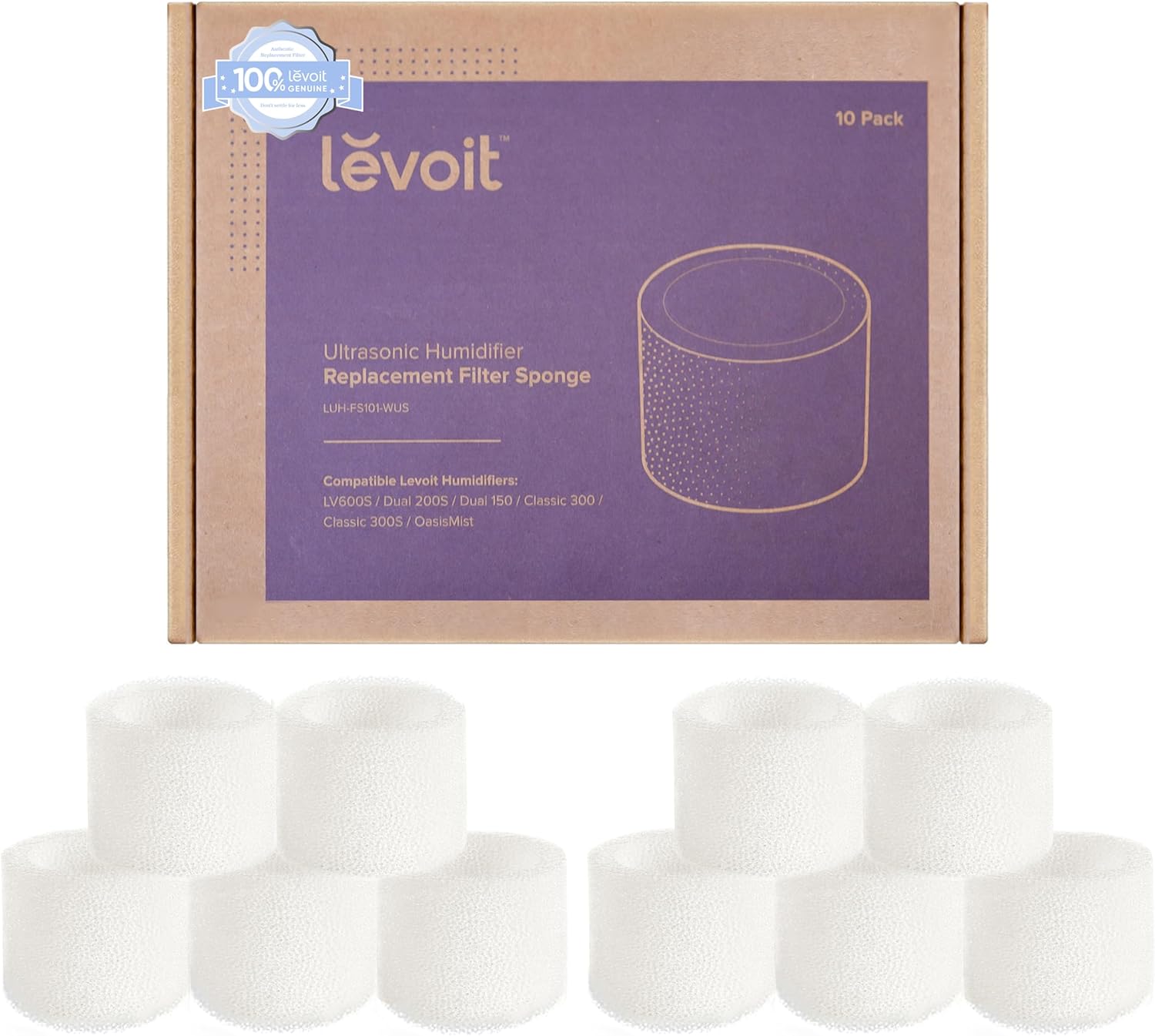 levoit luftbefeuchter-ersatzfilter 10er-packung