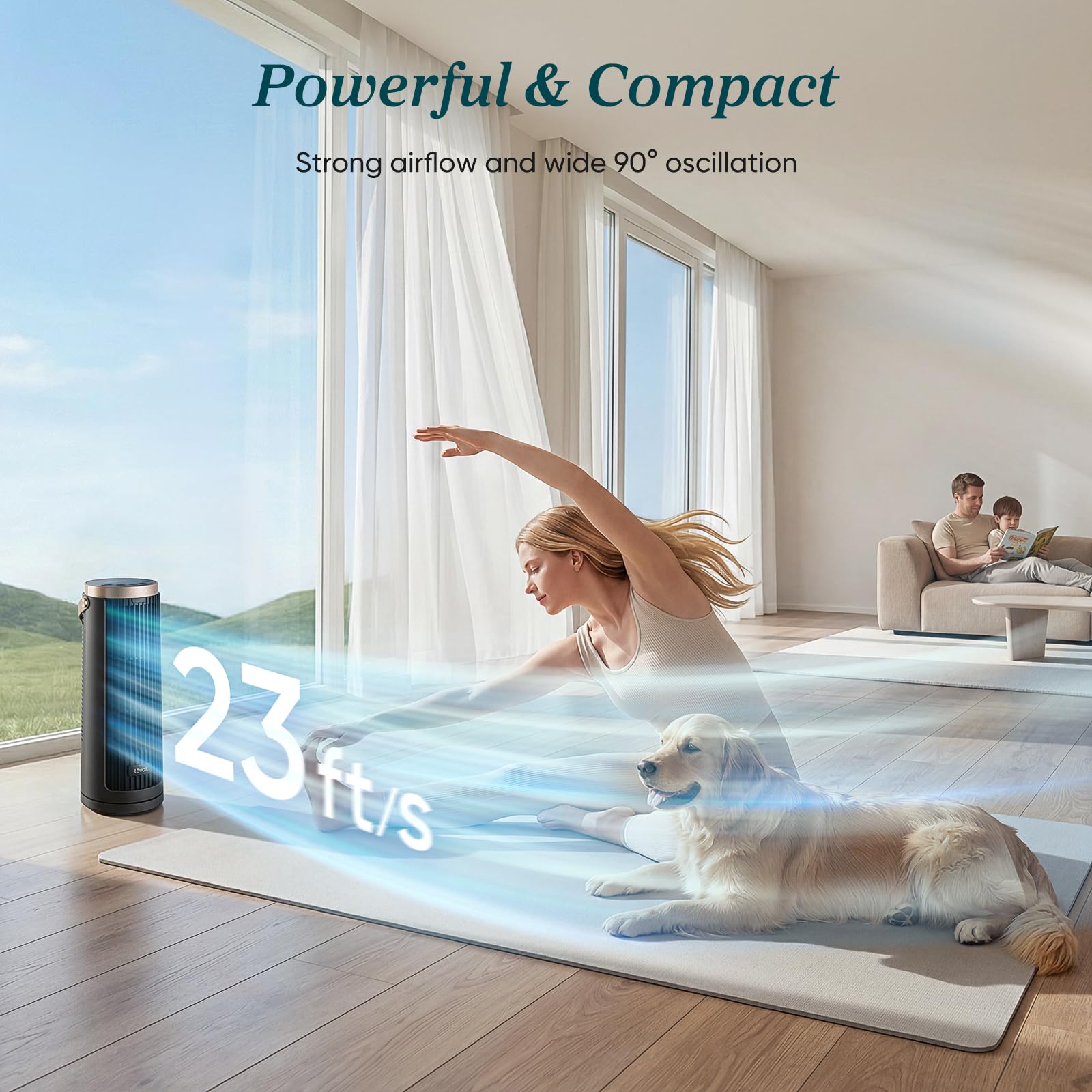 levoit windi mini pro tragbarer tischventilator