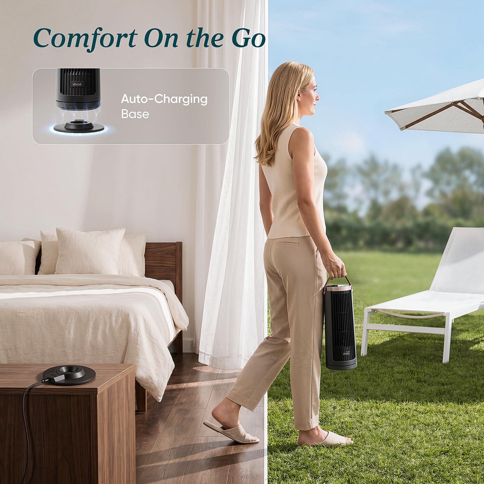 levoit windi mini pro tragbarer tischventilator