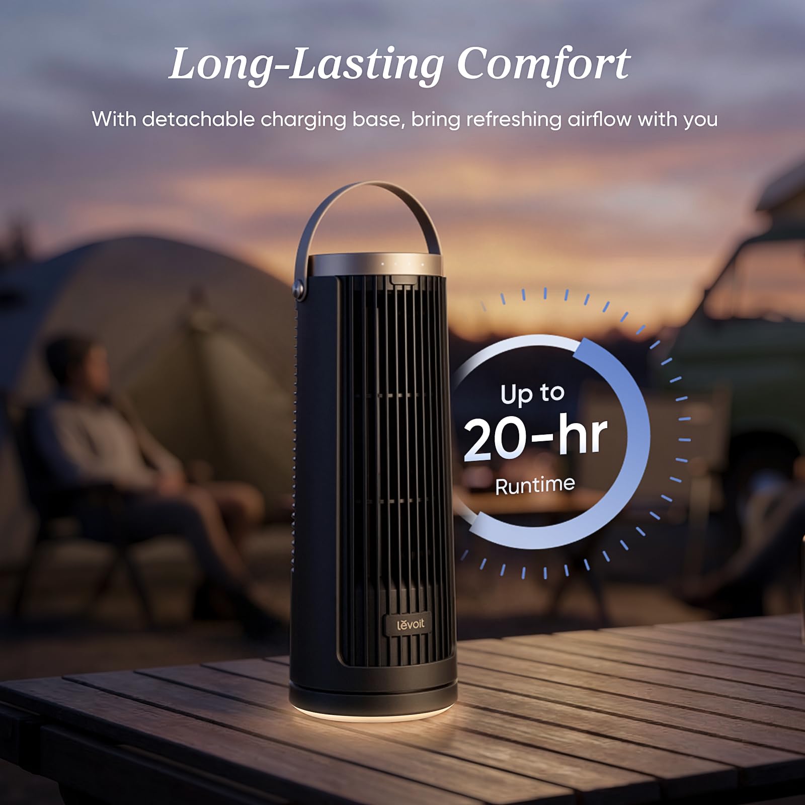 levoit windi mini pro tragbarer tischventilator