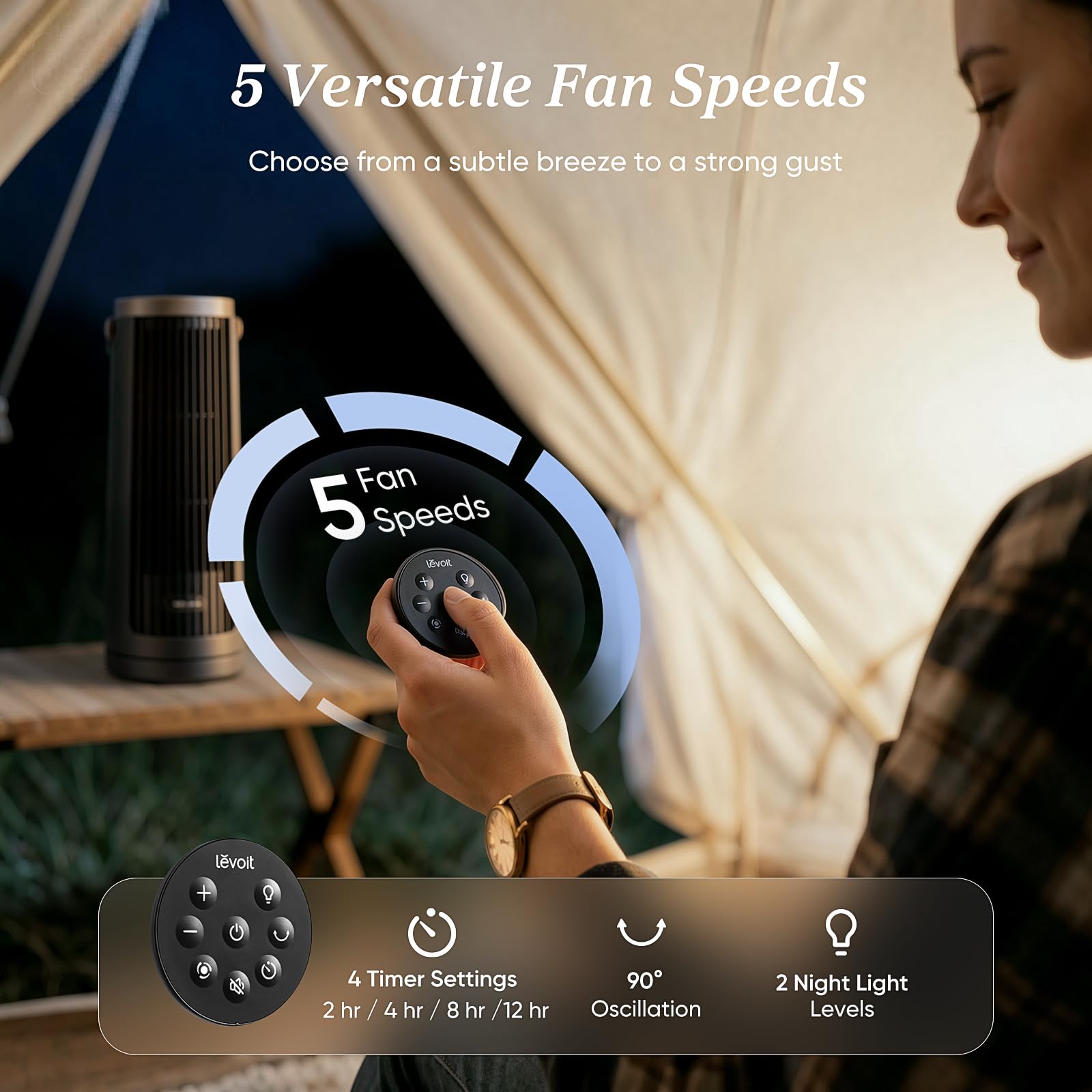 levoit windi mini pro tragbarer tischventilator