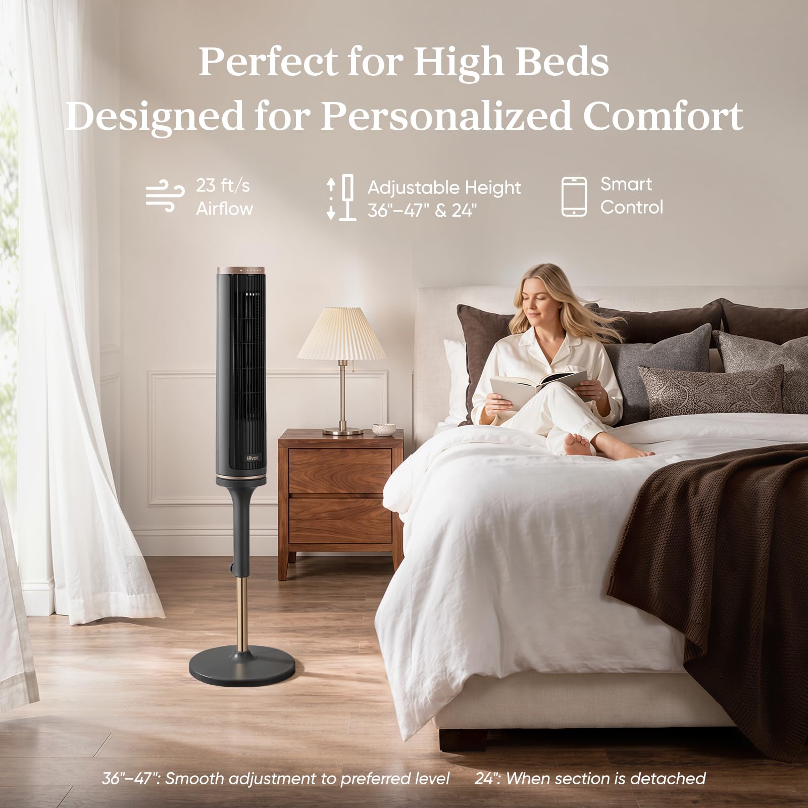 levoit windi lift smart turmventilator